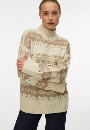 VMAMPLE  HIGH NECK PULLOVER BOO - Svetr - birch