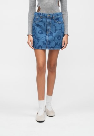 Marimekko RUUDUT - Mini suknja - mid indigo