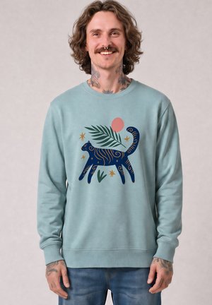 watapparel, LOVE AND FLEX UNISEX - Sweatshirt - pebble blue
