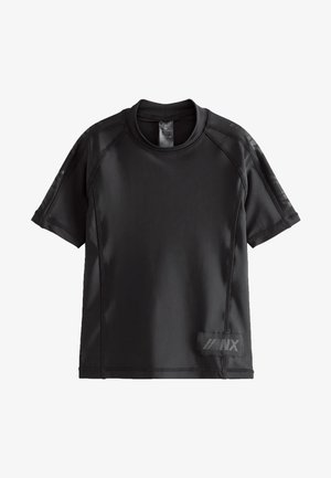 TIE DYE RASH - Rash vest - black