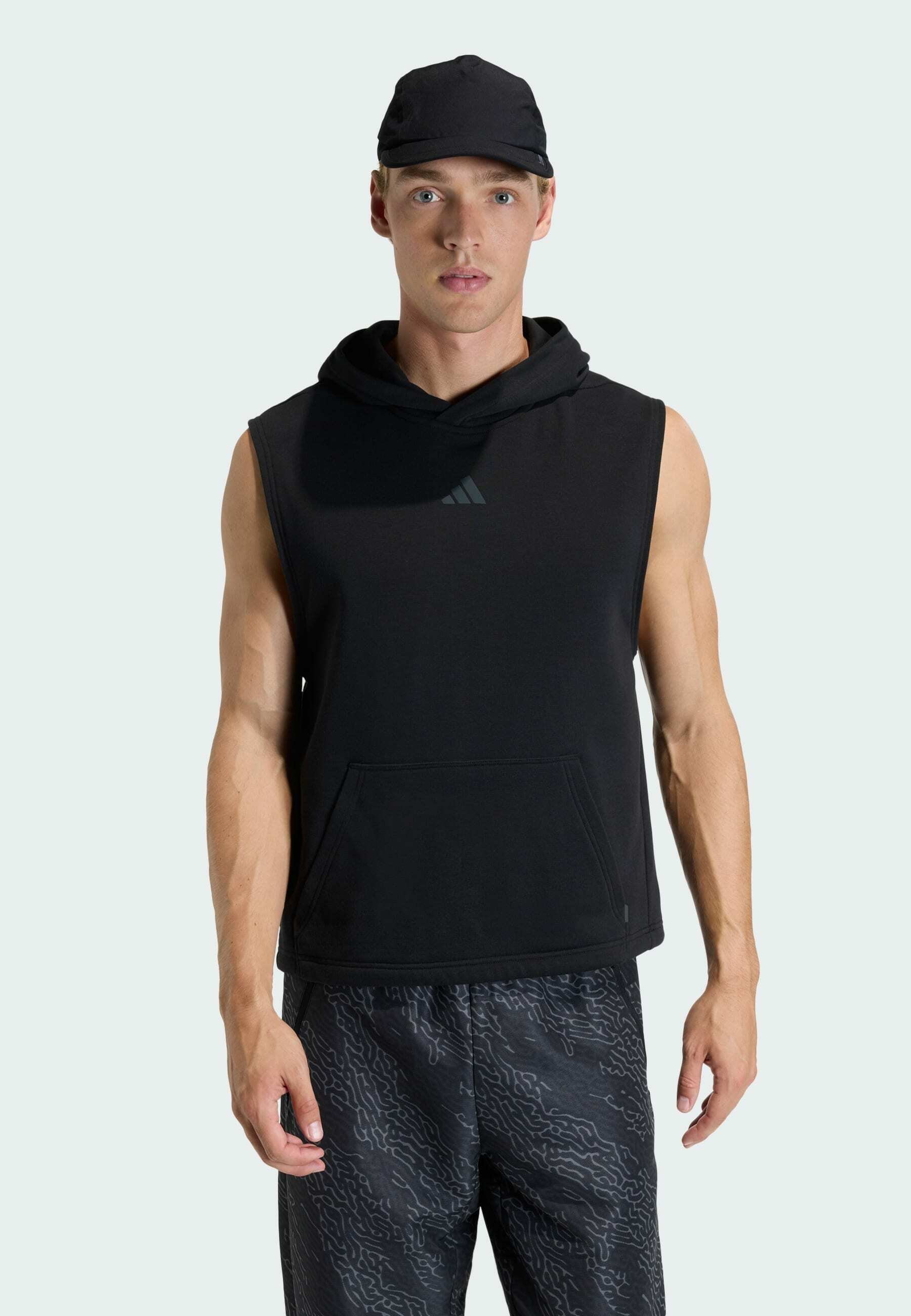 adidas Performance POWER WORKOUT HOODED - Top - black - Zalando.co.uk