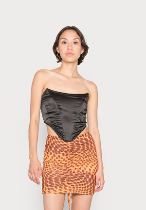 HIGH BUST POINT CORSET - Blusa - black