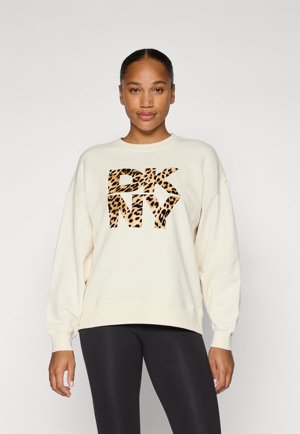 NEW YORK STACKED ANIMAL PRINT LOGO CREW NECK PULLOVER - Sweatshirt