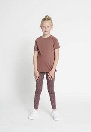 BELLA - Legging - rose brown flowers
