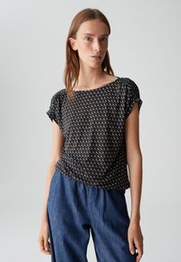 OPUS REGULAR FIT PRINT - Camicetta - coal blue