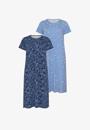 Yours Clothing, WOMEN'S NIGHTDRESSES & CHEMISES - Nattrøjer / negligé - blue
