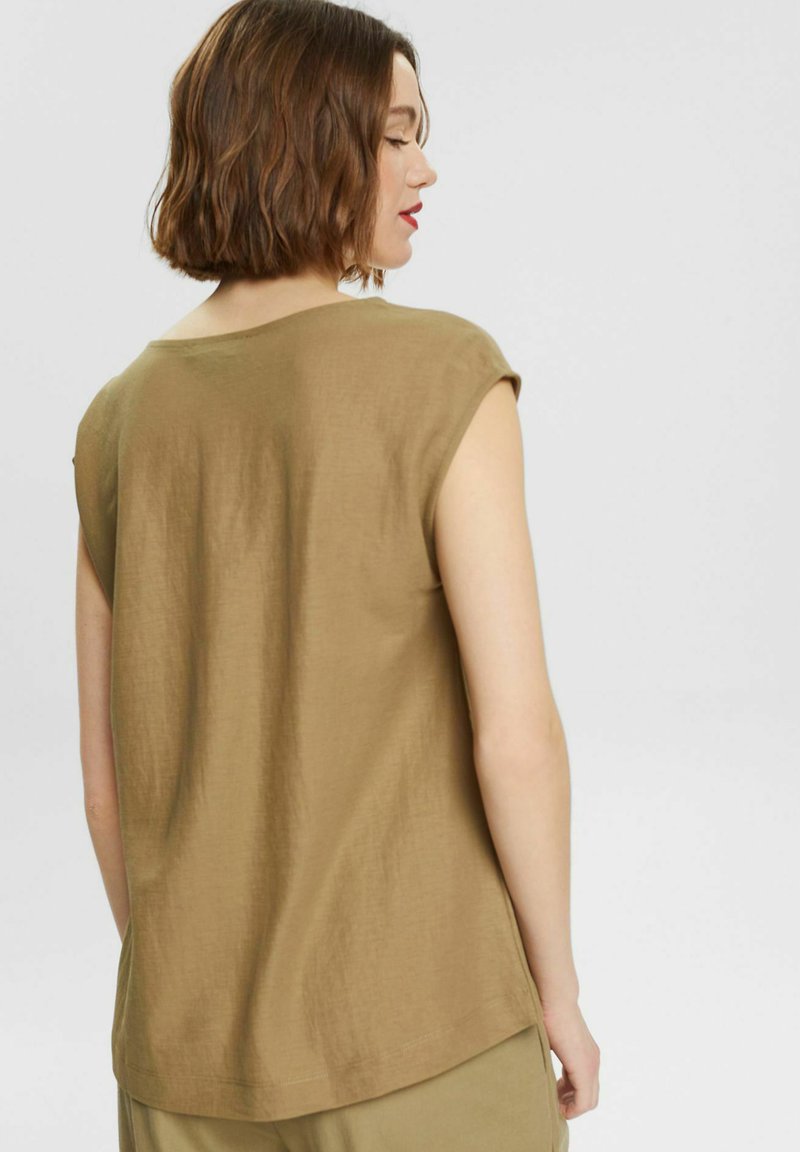 Damen T-Shirts | Esprit Collection TEE T-Shirt basic khaki green/grün-meliert - XK06542 Damen T-Shirts | Esprit Collection TEE T-Shirt basic khaki green/grün-meliert - XK06542