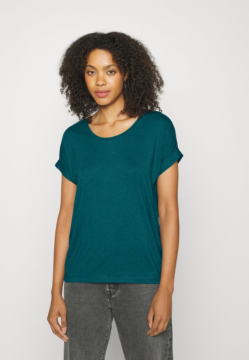 ONLY MOSTER O-NECK - Bluse - deep teal