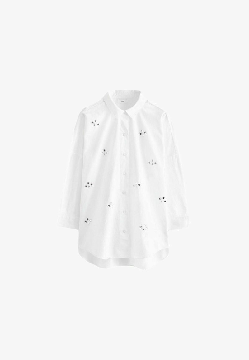 Next OVERSIZED - Camicia - diamante white
