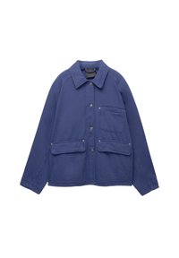 BOXY - Denim jacket - dark blue