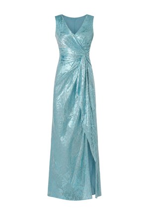 Adrianna Papell, METALLIC CRINKLE MESH GOWN - Occasion wear - blue