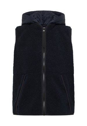 Cecil, TEDDY-WESTE MIT ABNEHMBARER KAPUZE - Veste sans manches - dark navy blue