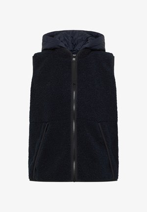 Cecil, TEDDY-WESTE MIT ABNEHMBARER KAPUZE - Veste sans manches - dark navy blue