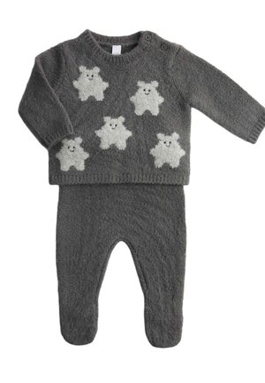 SET - Striktrøje - charcoal mix