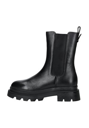 KIMMEL - Enkellaarsjes met plateauzool - black