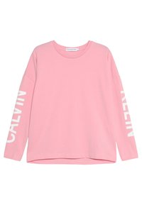 Calvin Klein Jeans LONG SLEEVE LOGO GIRLS TEE - Pitkähihainen paita - pink