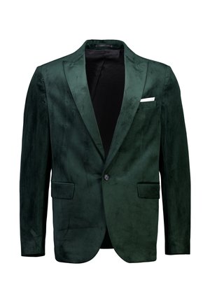 Lindbergh, LINDBERGH VELVET BLAZER - Blazere - dk green