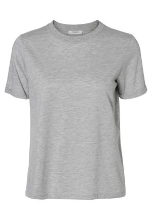 PIECES dam t-shirt PCRIA - Silver Gray