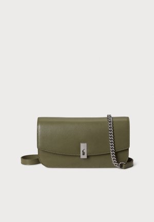 POLO ID LEATHER CHAIN WALLET & BAG - Bolso de mano - basil