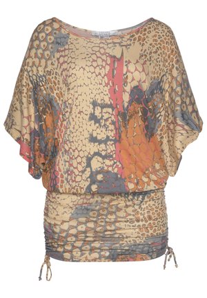 Strandaccessoire - orange bedruckt