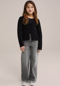 WE Fashion - Cardigan - black Thumbnail Image 1