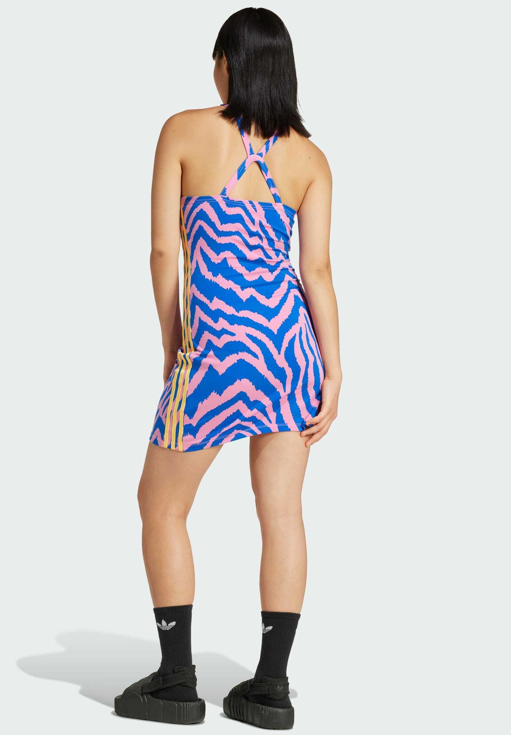 アディダス☆adidas X FARM Rio 3-Stripes Mini Dress☆選択２色 Adidas Original adidas X FARM Rio 3-Stripes Mini Dress