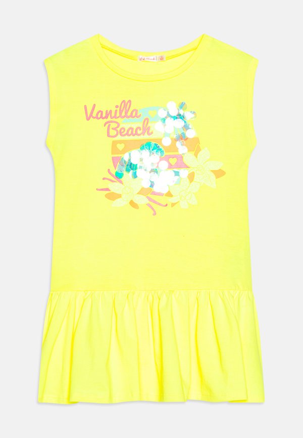DRESS - Jersey dress - lemon