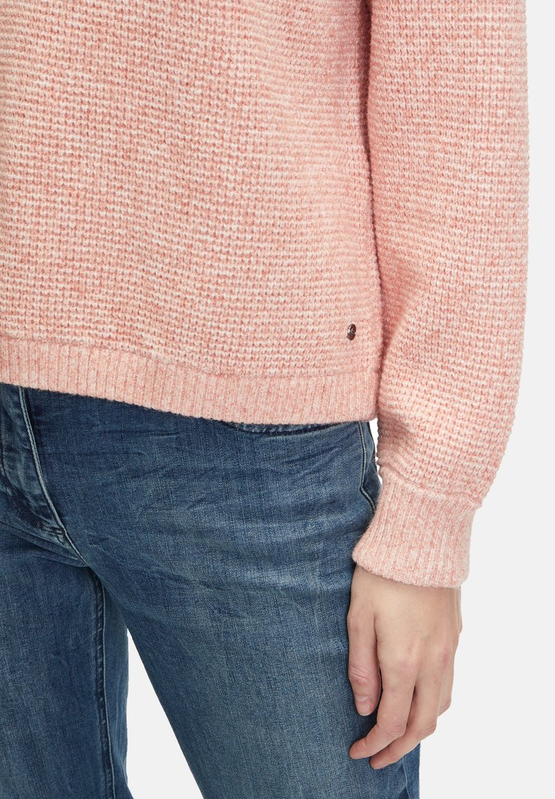 Damen Strickjacken | Betty & Co Strickpullover middle orange melange/orange - UM50529 Damen Strickjacken | Betty & Co Strickpullover middle orange melange/orange - UM50529