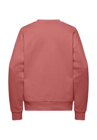 Felpa rosa con collo a giro, maniche lunghe e vestibilità comoda. Realizzata in tessuto morbido con una superficie liscia. Nessun logo o dettaglio visibile.