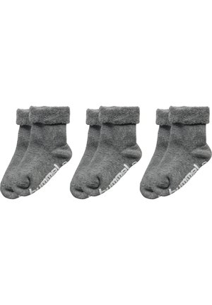 NON SLIP 3-PACK  - Strumpor - grey melange
