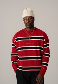 BLKVIS STRIPED UNISEX - Πουλόβερ - merlot