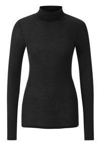 Tops ar garām piedurknēm - black