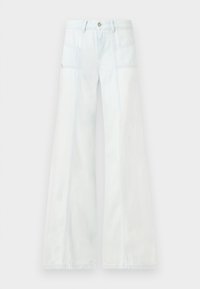 D AKII - Wide leg - white denim