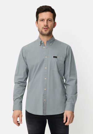 camel active LANGARM MIT BUTTON-DOWN KRAGEN - Overhemd - stone blue