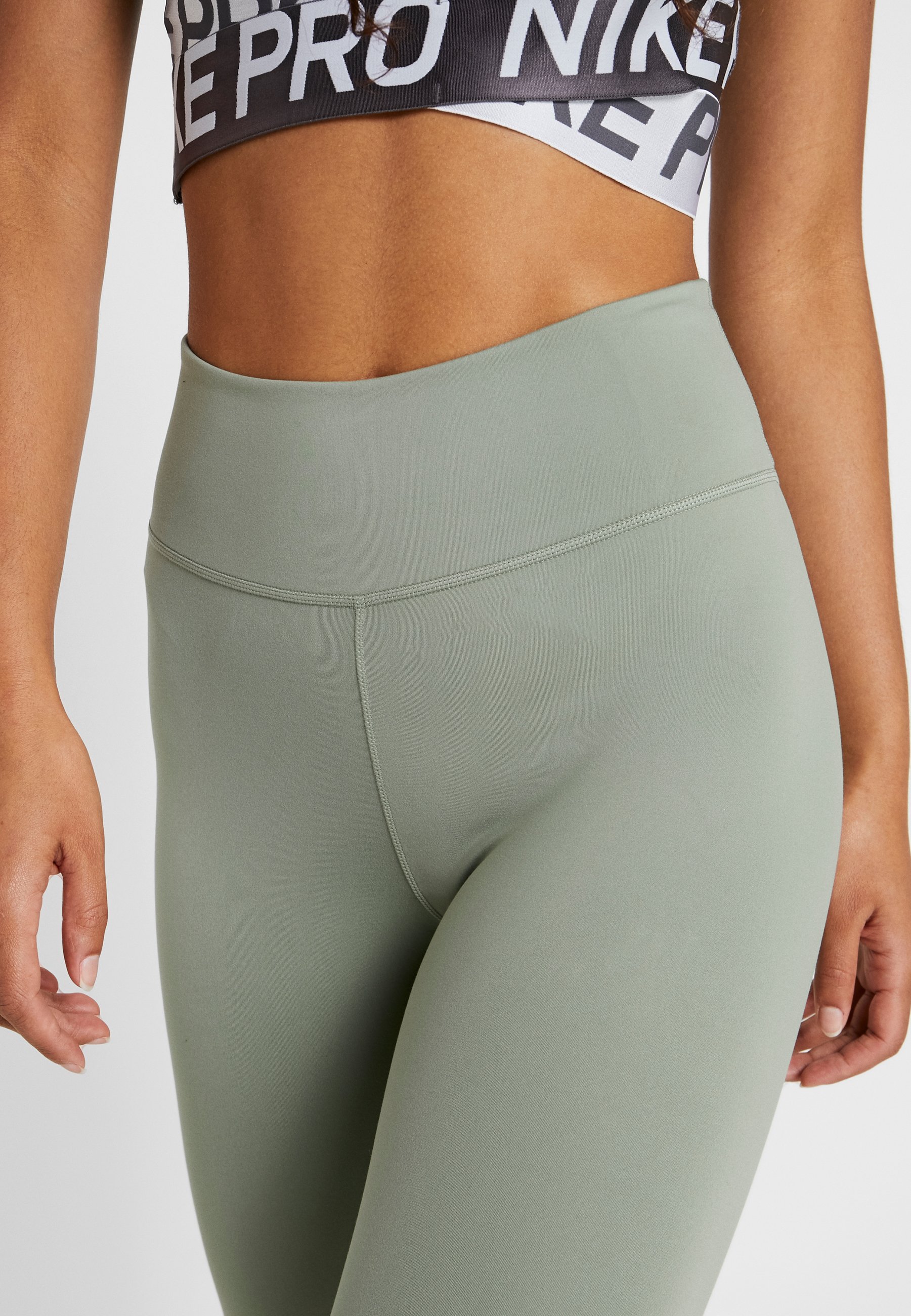 nike training one tight luxe legging in grey marl