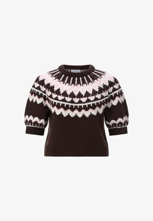 Rich & Royal, RICH & ROYAL PULLOVER - T-Shirt print - chocolate torte