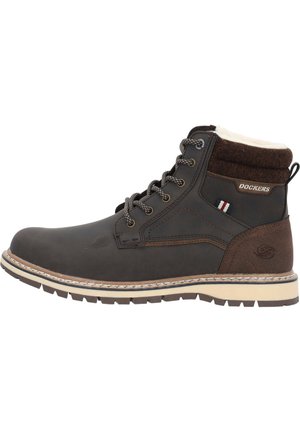 Lace-up ankle boots - golden tan yellow