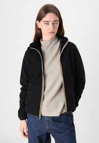 K-Way DOUBLE - Felpa con zip - black