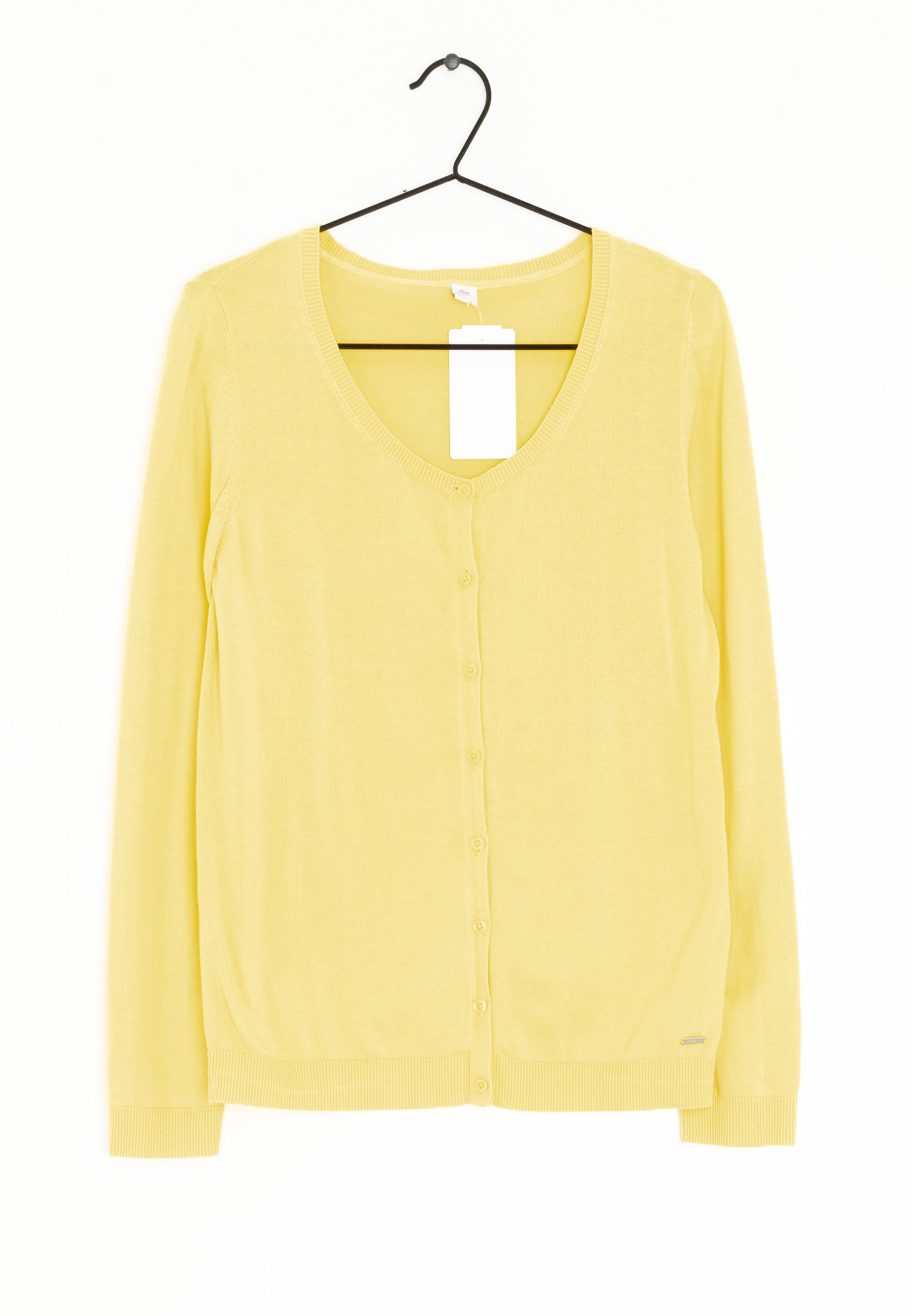 BLACK LABEL Strickjacke yellow/gelb (Pre-owned) Zalando