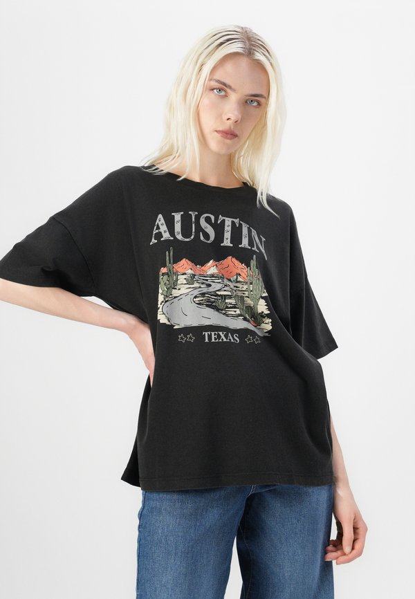 NMIDA AMARILLO - Print T-shirt2