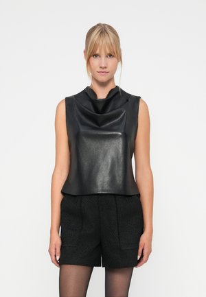 VIELANA DRAPED - Tops - black