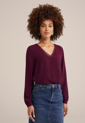 WE Fashion Langærmet T-shirt - violet