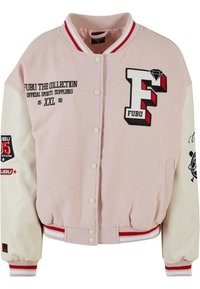 FW231-017-2 COLLEGE VARSITY - Bombertakki - light pink offwhite red
