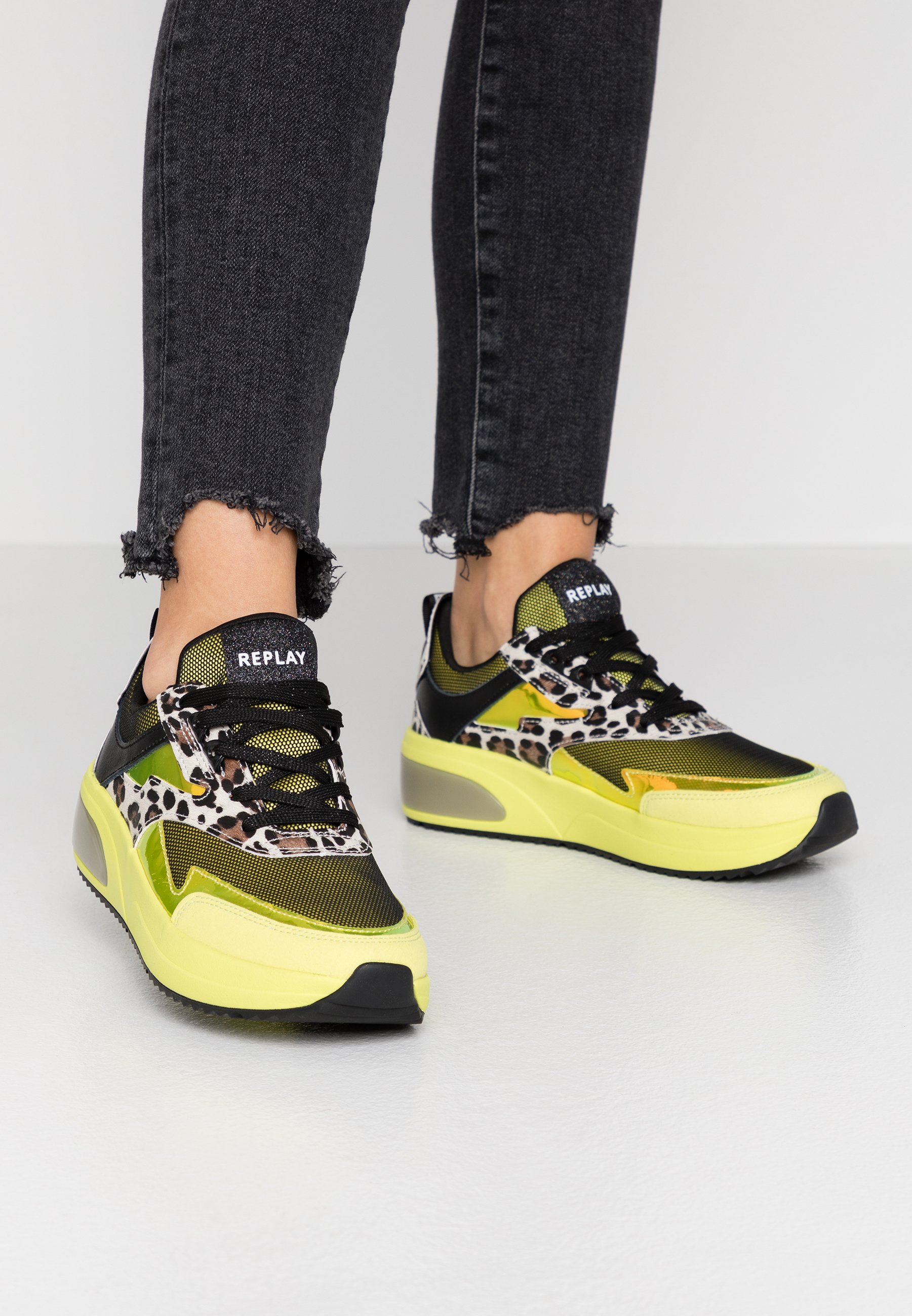 replay yellow sneakers