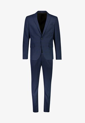 CHECKED STRETCH  - Suit - navy