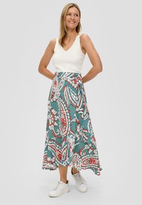 s.Oliver MIT ALL-OVER-PRINT - Maxirock - petrol