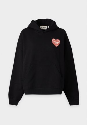 Carhartt WIP, HOODED HARTT CASE  - Φούτερ με κουκούλα - black