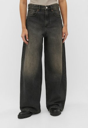 Flared Jeans - black denim