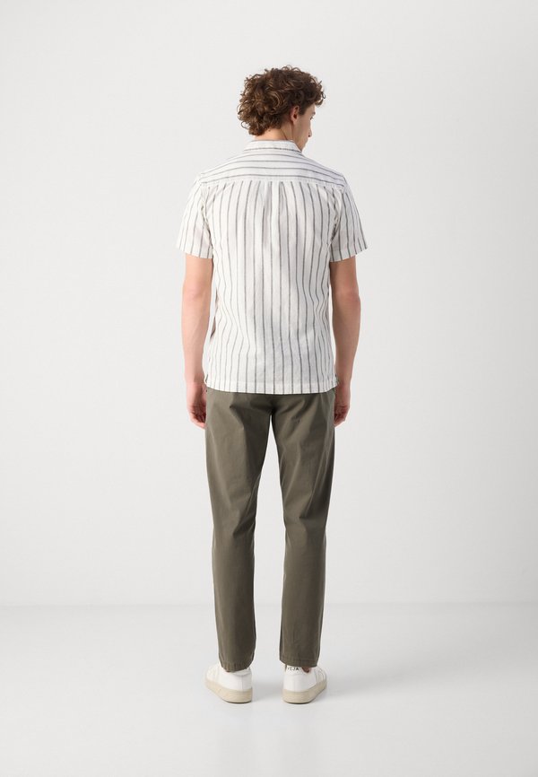 STRIPED SHIRT - Shirt - dark khaki2