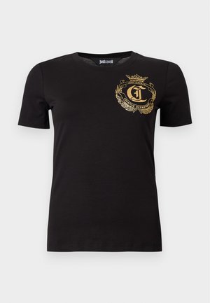 Just Cavalli, - T-shirt z nadrukiem